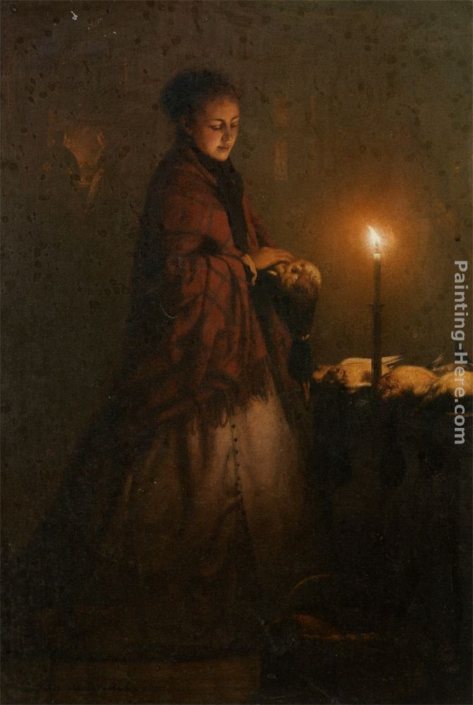 Petrus Van Schendel Selling game at the Groenmarkt in the Hague